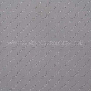 Vinílicos PVC Suelo Vinílico Circulos Gris PVC